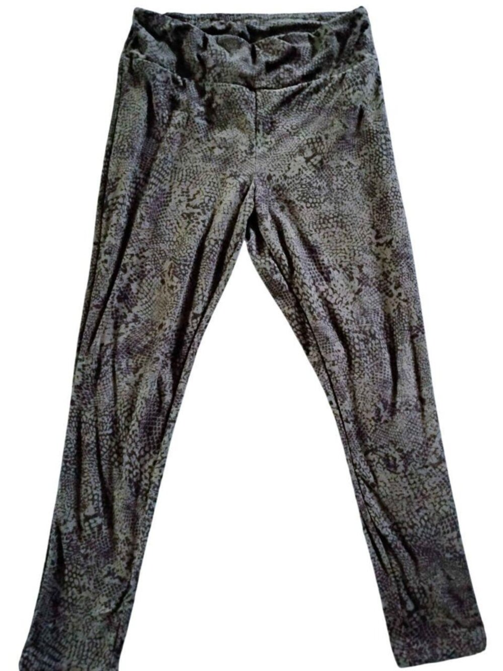 Green Snakeskin Leggings
